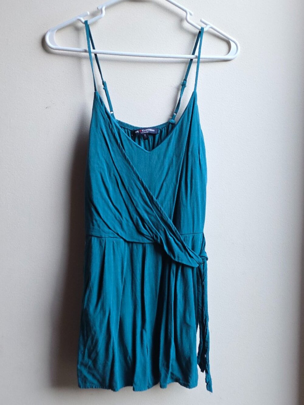 One Clothing Los Angeles Teal Spaghetti Strap Jumper Size Small